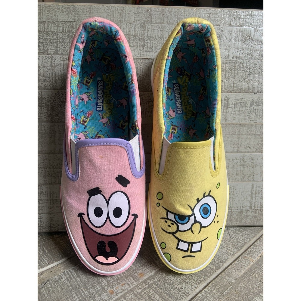 Ground Up Spongebob Squarepants Patrick‎ Slip On Canvas Sneaker Shoes Men's 9